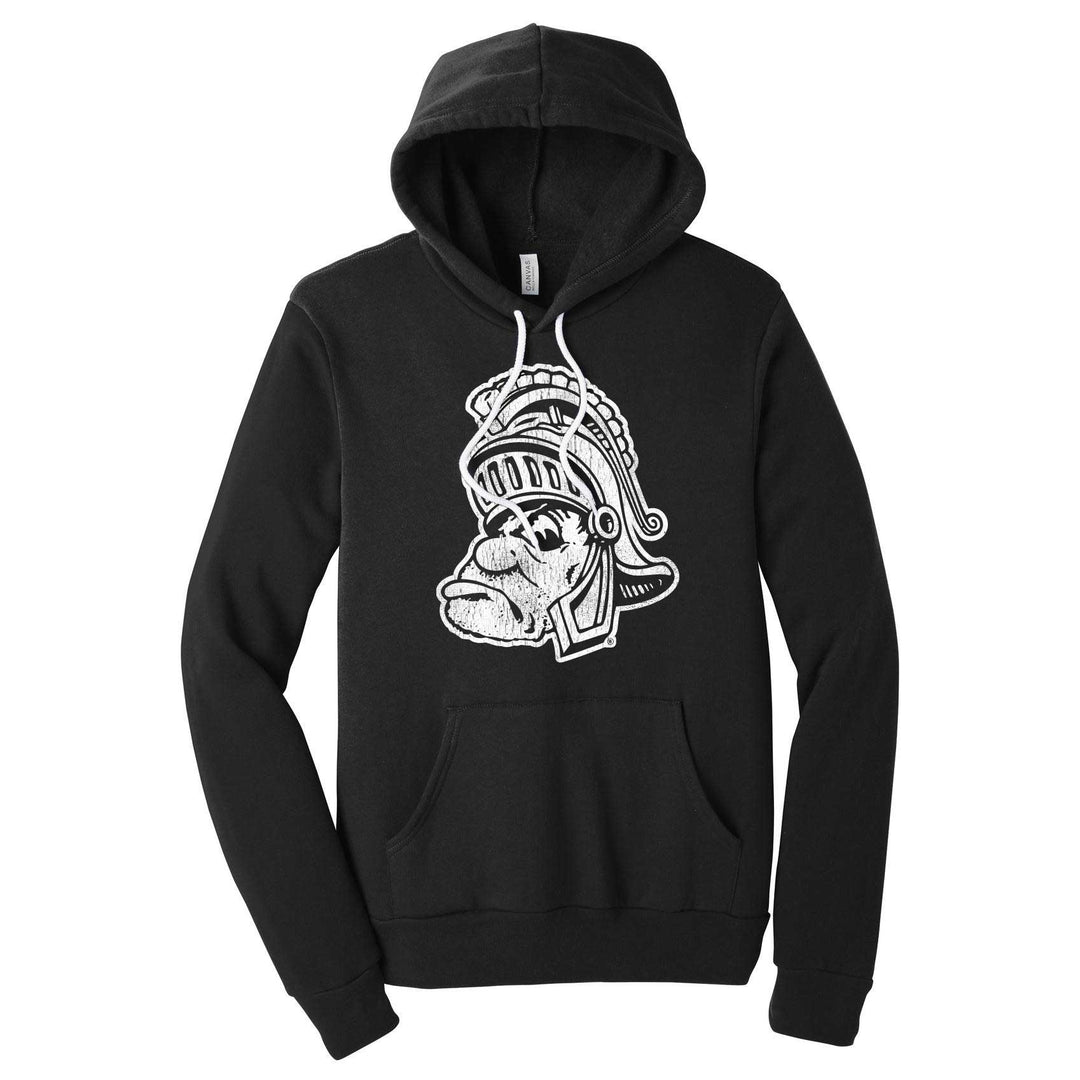 Michigan State University Gruff Sparty Black Hoodie - Nudge Printing